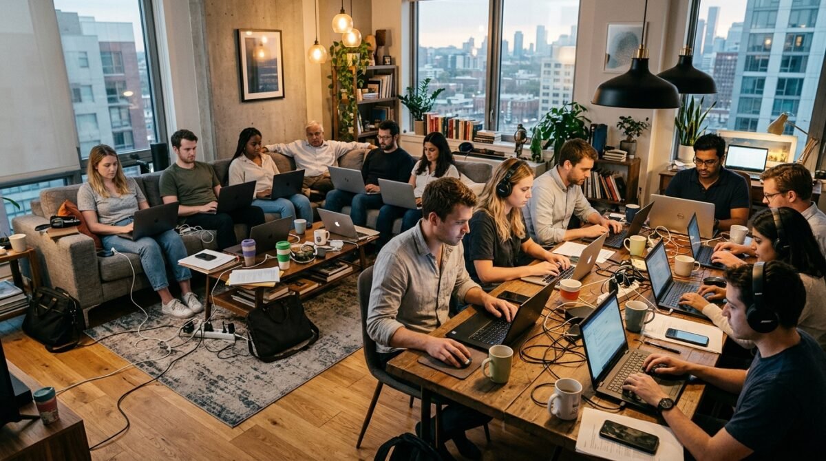 I Came Home From Work To Find Twelve Strangers Working On Laptops In My Living Room Because My Roommate Listed Our Floor On Peerspace