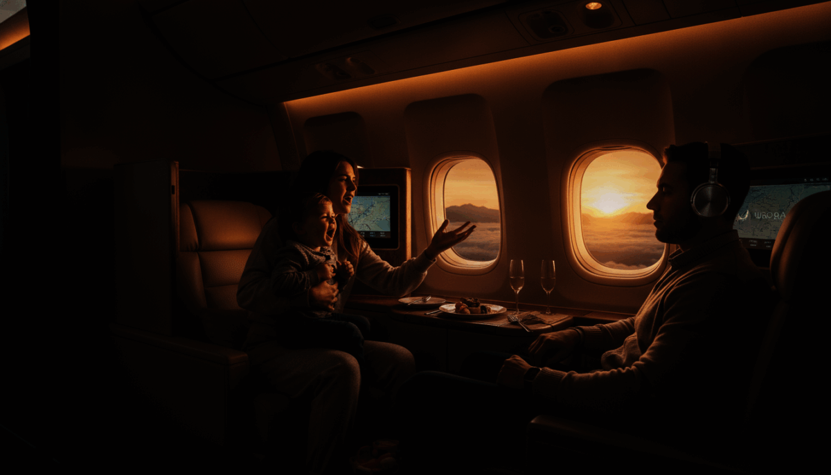 I Kept My Noise-Canceling Headphones On And Refused To Move From My First-Class Window Seat For An Entitled Mom On A 14-Hour Flight