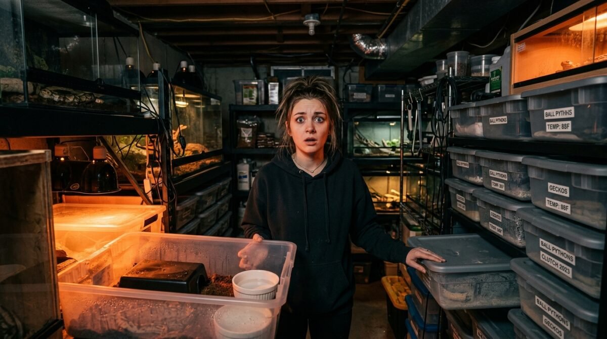 My Boyfriend Moved 40 Geckos And Pythons Into Our Rental Basement, So I Handed The Lease To Animal Control