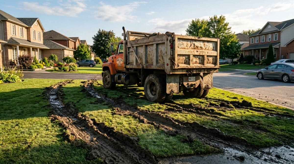 My Father-in-Law Parked His Commercial Dump Truck on Our Newly Landscaped Sod, So I Had Code Enforcement Impound It That Afternoon