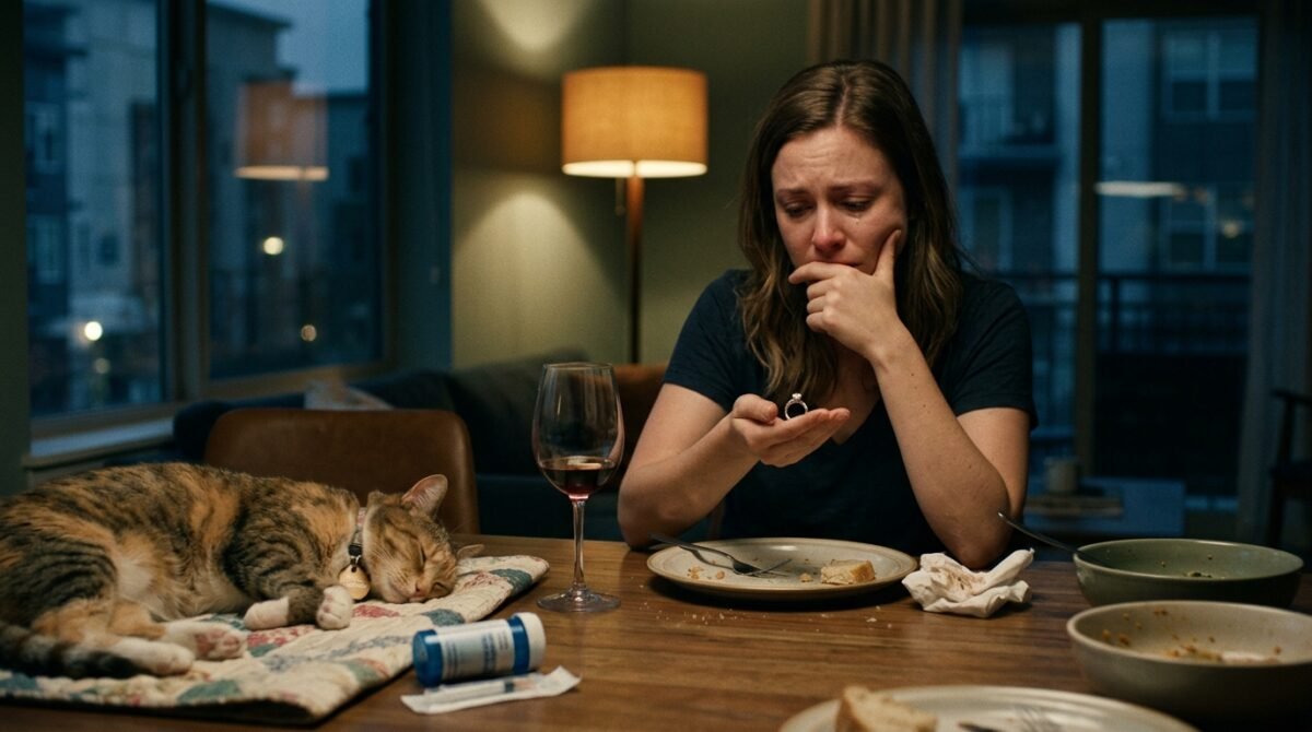 My Fiancé Demanded I Re-Home My Diabetic Cat To Avoid Vet Bills, So I Handed Back The Ring During Family Dinner