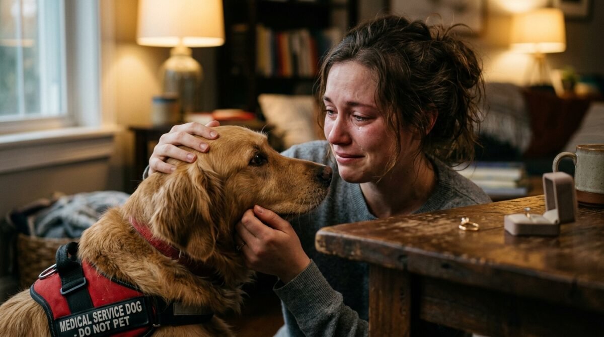 My Fiancé Demanded I Rehome My Working Medical Service Dog Because His New Designer Puppy Needed Total Quiet - So I Handed Back The Engagement Ring