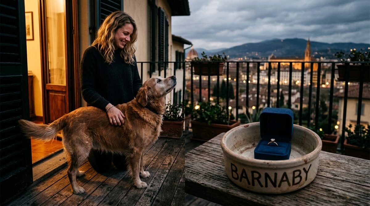 My Fiancé Locked My Senior Dog On The Balcony Over Shedding Fur, So I Left The Engagement Ring In His Dog Bowl