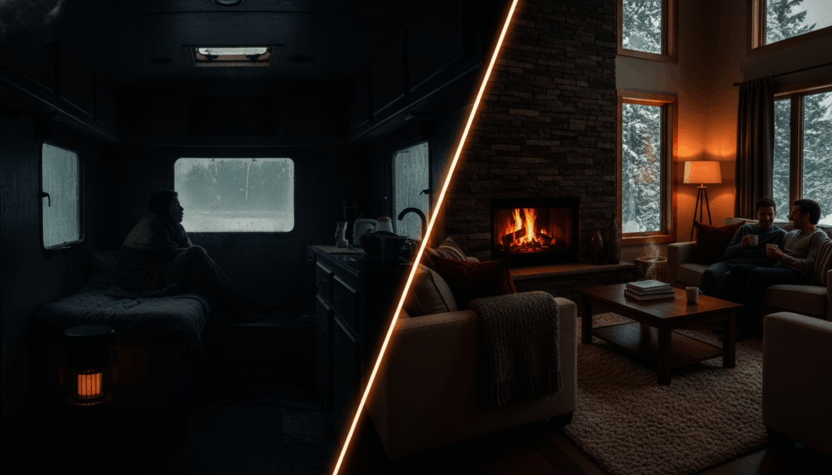 My Husband Expected Me To Live In An Unheated RV While He Renovated His Dream Workshop - So I Stayed In An Airbnb