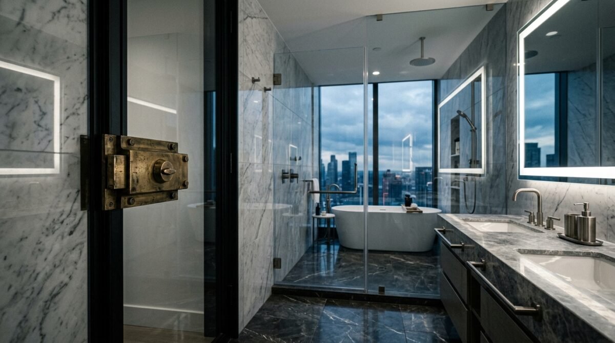 My Husband Installed A Deadbolt On Our En-Suite Bathroom To Protect His 'Minimalist Vibe', So I Put The House On The Market