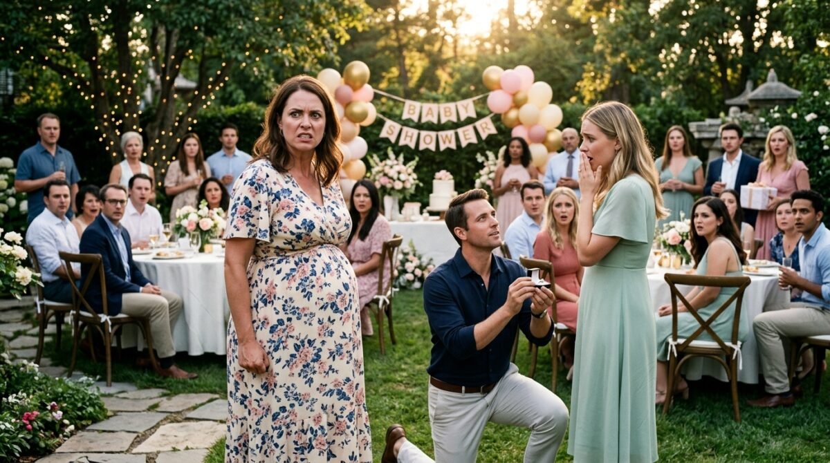 My Husband's Best Friend Proposed During My Baby Shower Opening Gifts, So I Kicked Them Both Out