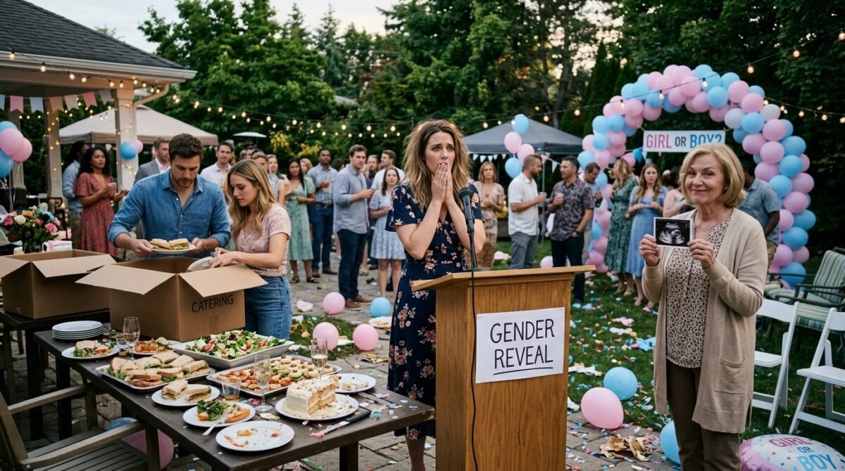 My Mother-in-Law Hijacked Our Gender Reveal To Announce Her Own Pregnancy, So I Packed Up The Entire Catering And Left