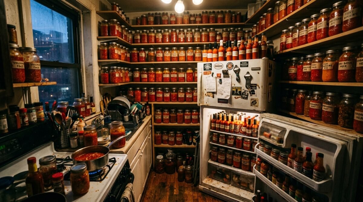 My Roommate Monopolized Our Only Refrigerator For His Fermented Hot Sauce Hustle, So I Unplugged The Whole Setup