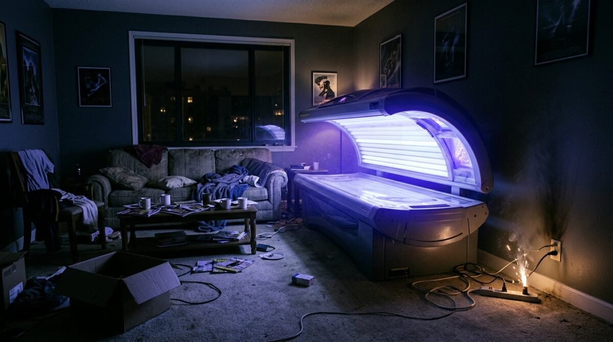 My Roommate Plugged In A High-Voltage Commercial Tanning Bed That Blew The Apartment Power Grid, So I Refused To Split The Repair Bill