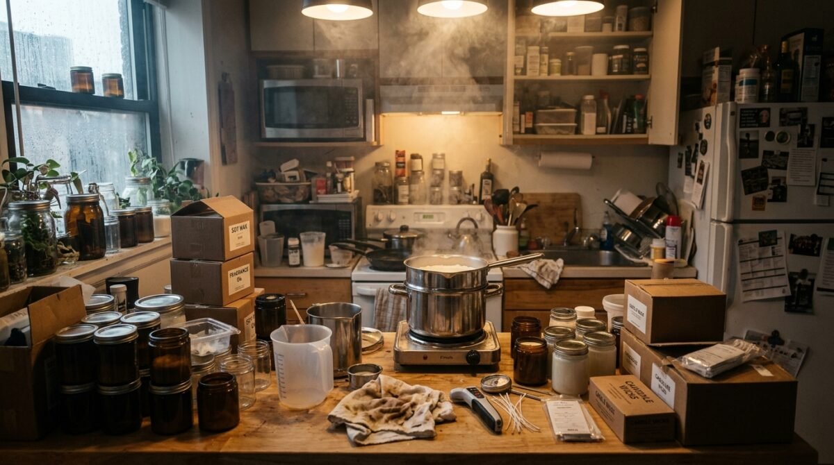 My Roommate Started A Midnight Candle-Making Factory In Our Shared Kitchen So I Disconnected The Electric Stove Breakers