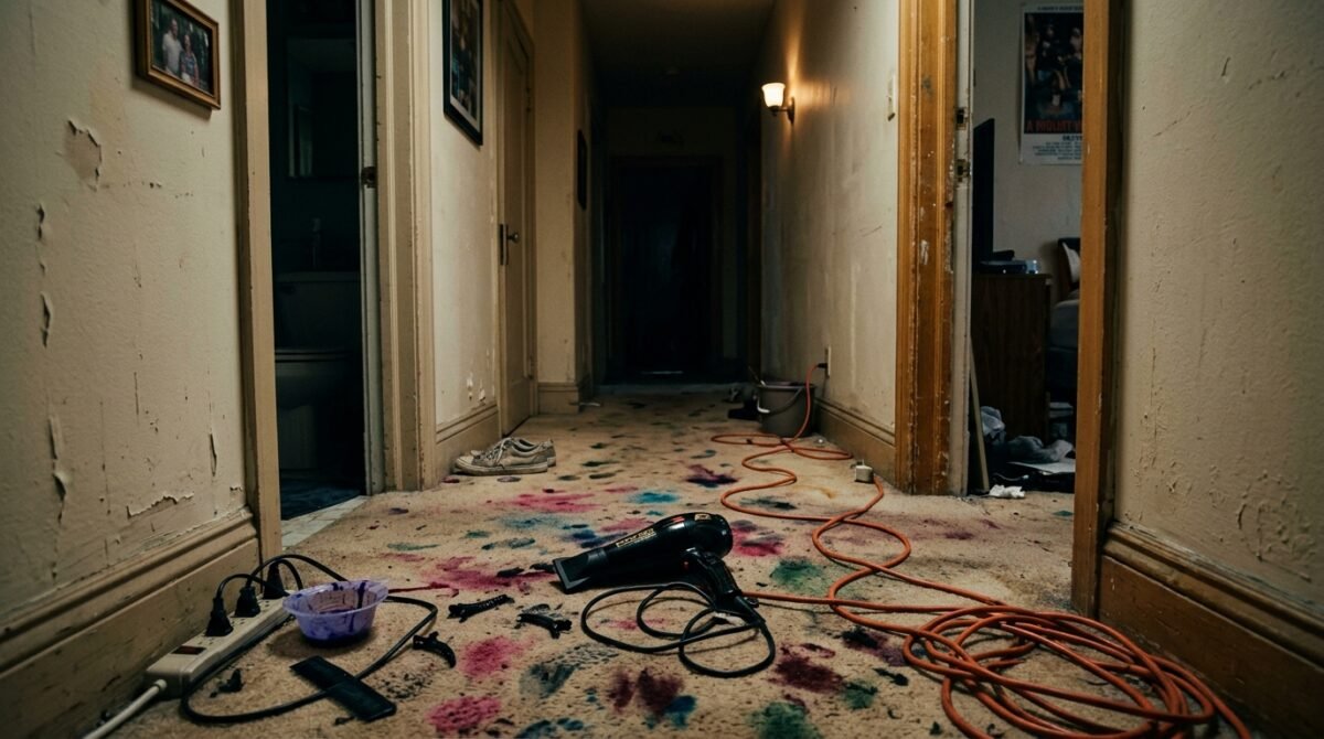 My Roommate Started Operating An Unauthorized Hair Dye Salon In Our Carpeted Hallway So I Confiscated Her Extension Cords