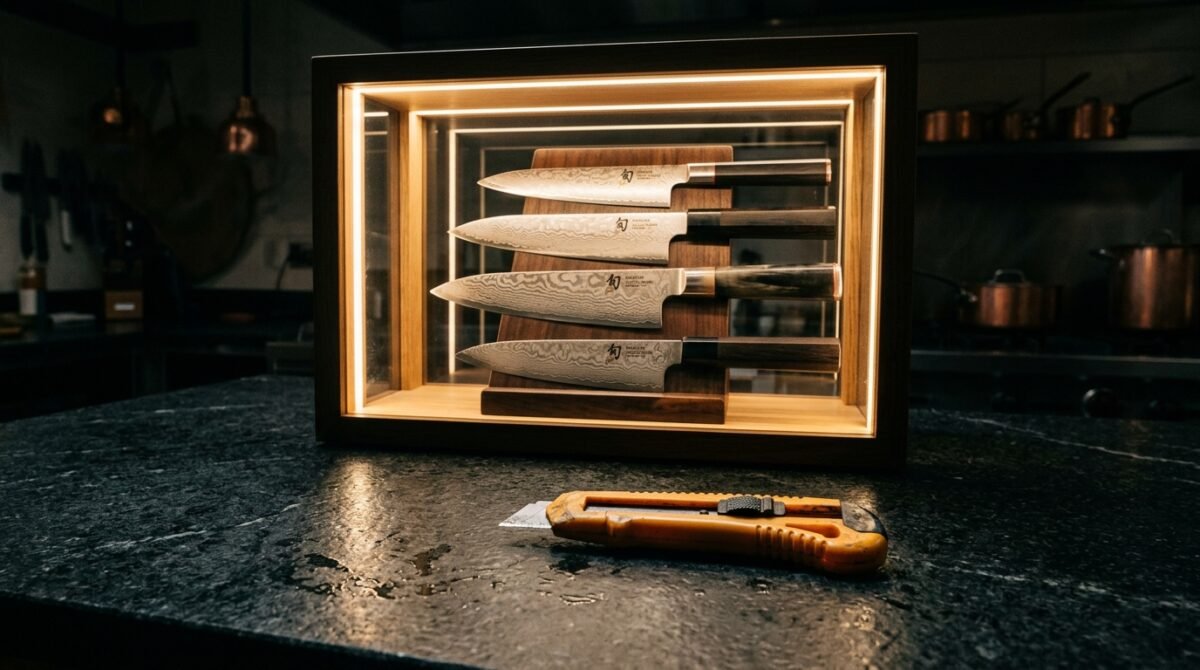 My Roommate Swapped My Handcrafted Japanese Kitchen Knives For Flimsy Utility Cutters So I Padlocked All Kitchen Drawers
