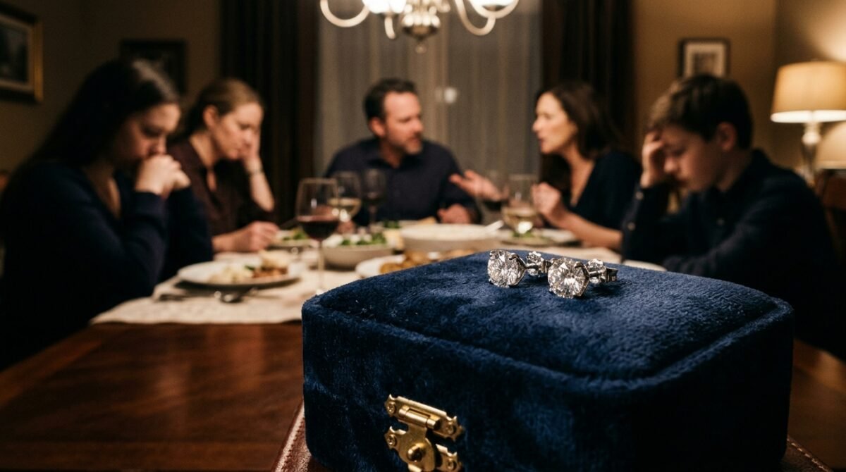 My Sister-in-Law Borrowed My Real Diamond Studs For Family Portraits And Returned Plastic Replicas, So I Disowned Her At Sunday Dinner